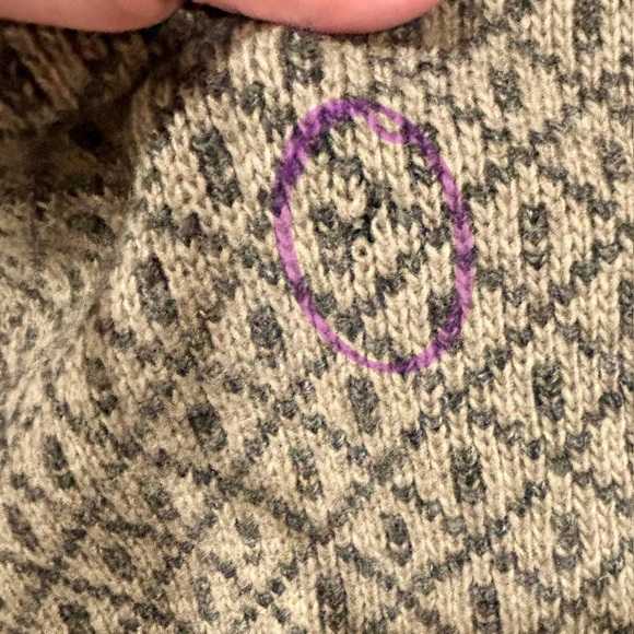 LL Bean Vintage Nordic mens Wool blend fisherman’s Birdseye chunky sweater XL - Picture 6 of 8